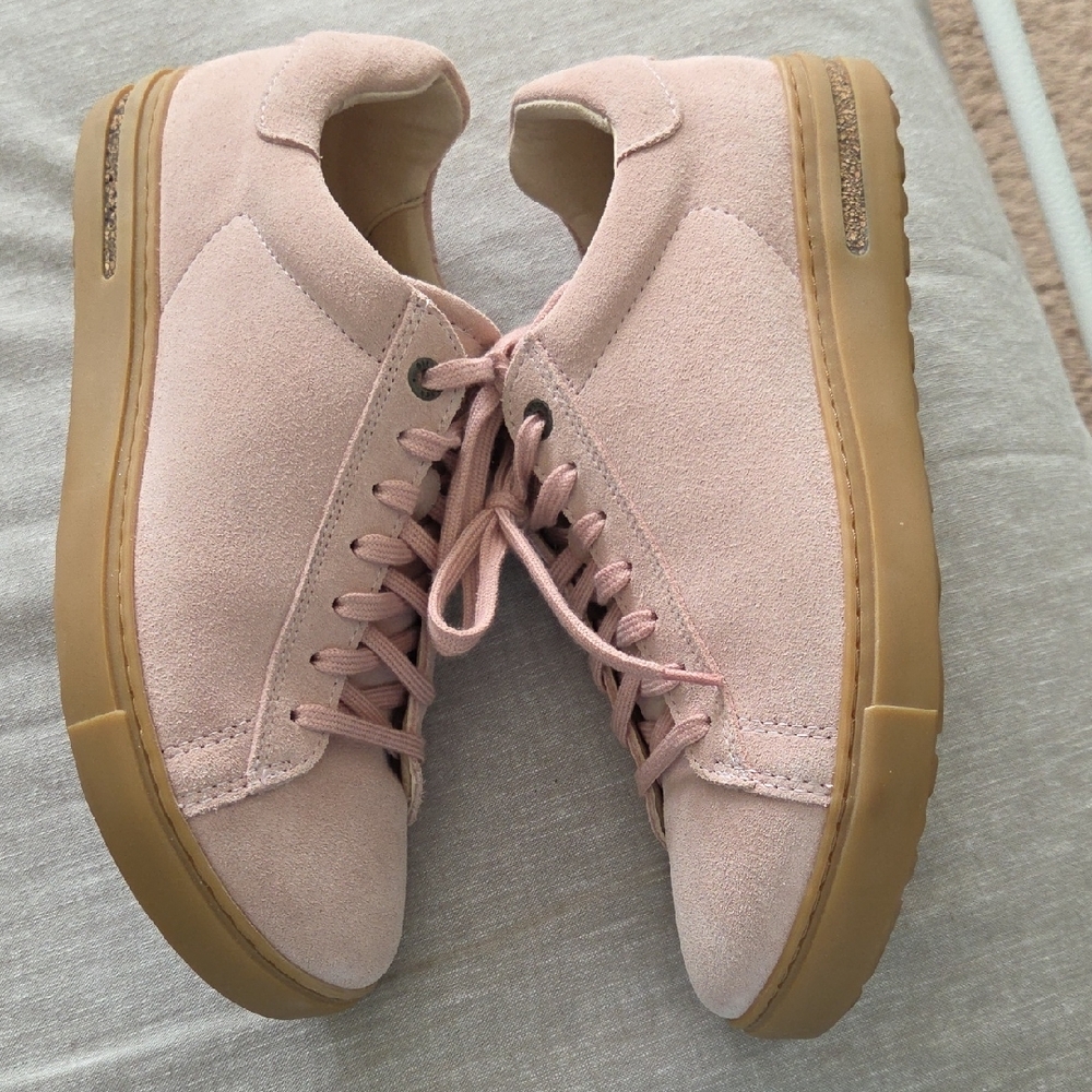 Birkenstock Bend Low Pink Suede Sneakers - Picture 4 of 10